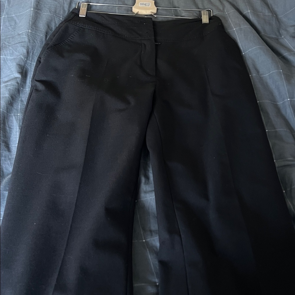 Bellissima Black Wool Blend Career Dress Pants Size 14 - Picture 3 of 5